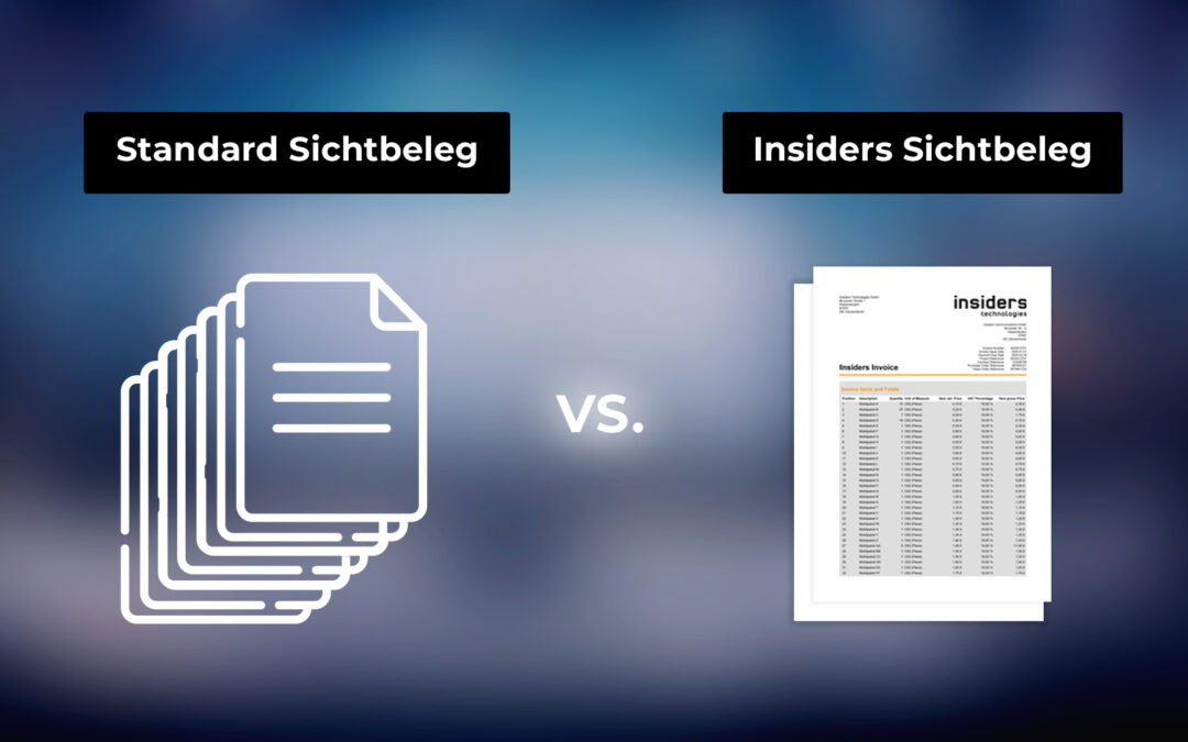 Ein­heit­liche Sicht­be­lege über alle Formate hinweg